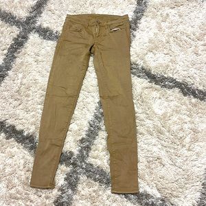 American Eagle, Kahki Jeggings, Size 0